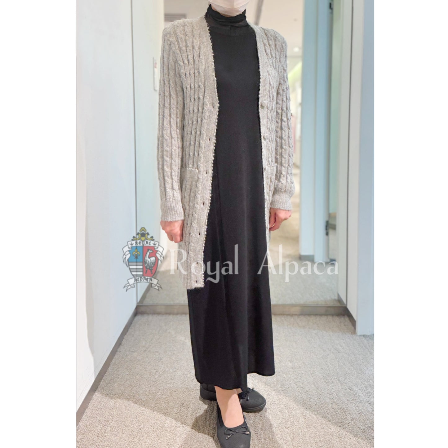 Special Online Price: Knit / Cardigan / 100% Alpaca / RoyalAlpaca