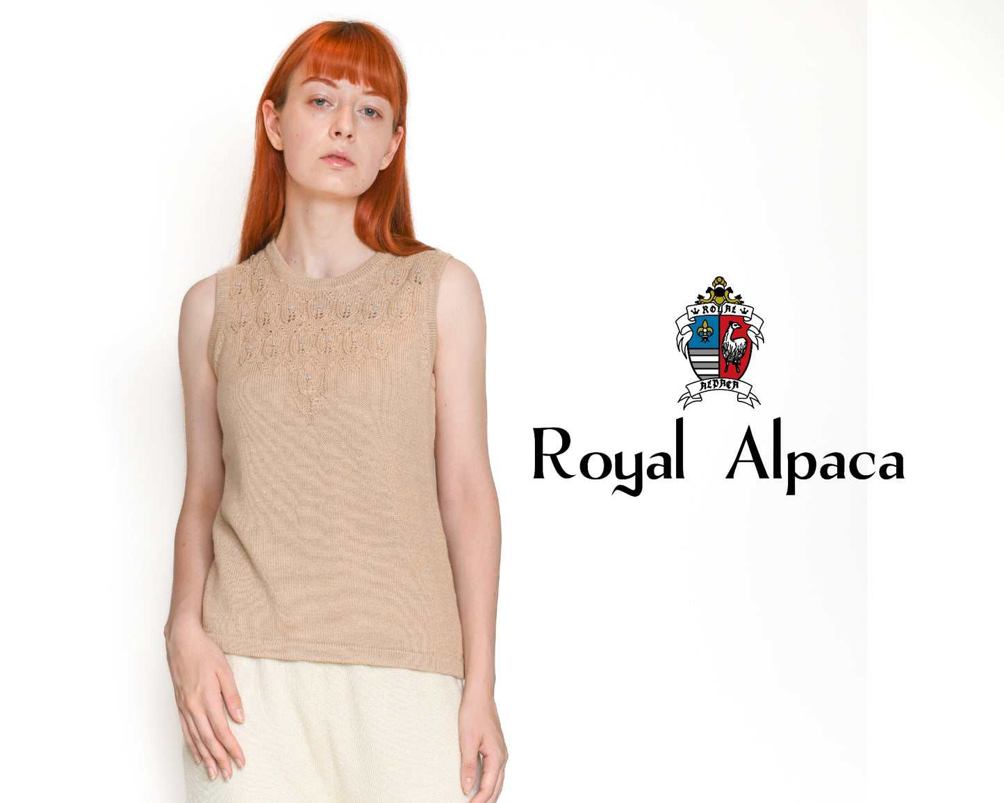 Knitwear / Sweater / Vest / 100% Alpaca / RoyalAlpaca