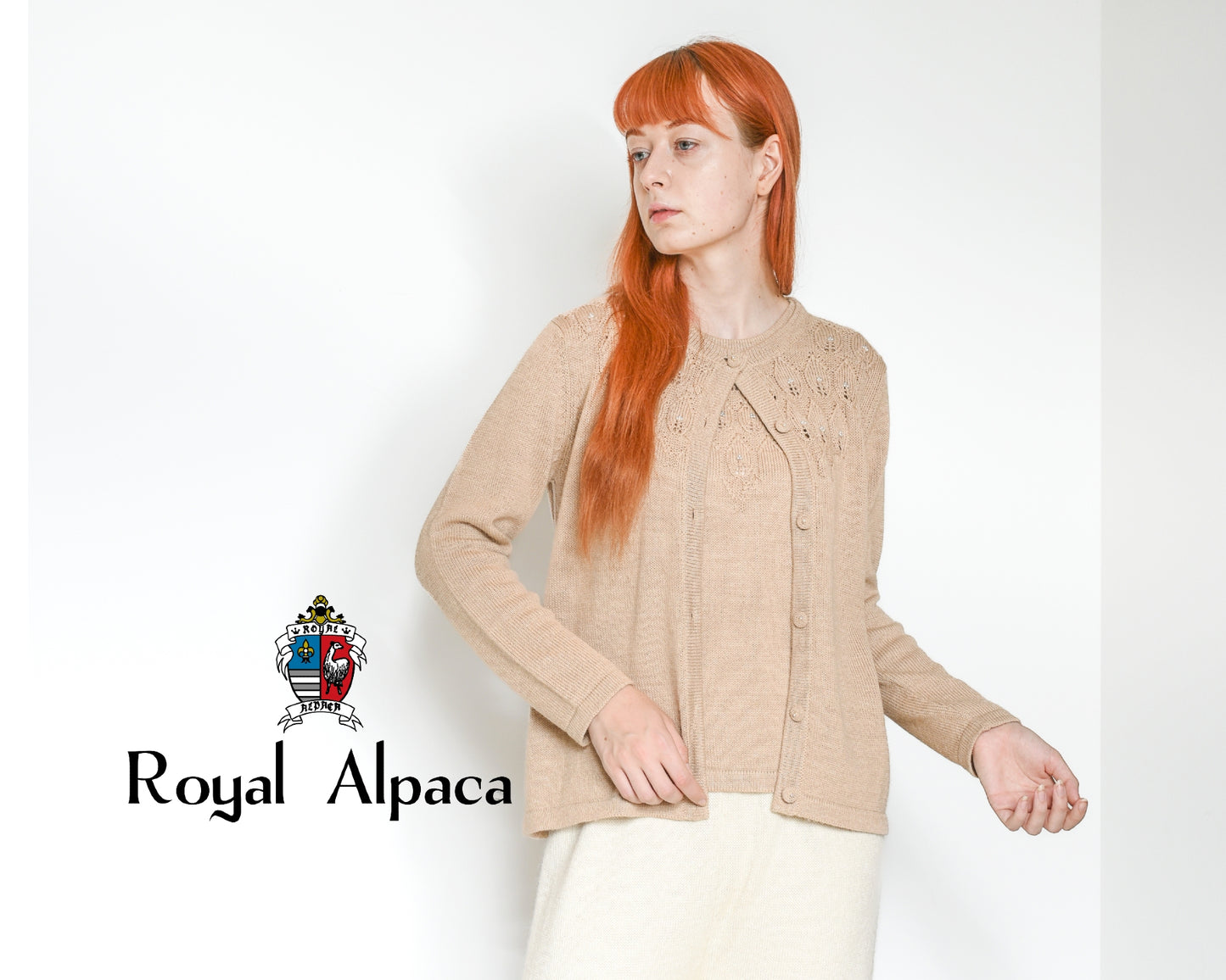 Knit / Cardigan / 100% Alpaca / RoyalAlpaca