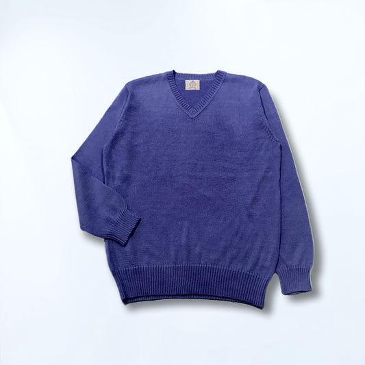 [Online Exclusive Price] Unisex Knit Sweater / 100% Pima Cotton / Royal Alpaca