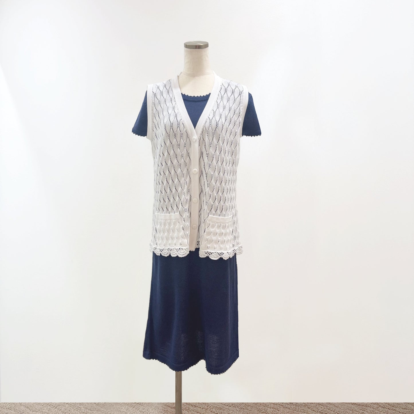 《オンライン限定価格》ニット / ベスト / ピマコットン100％ / RoyalAlpaca_ロイヤルアルパカ