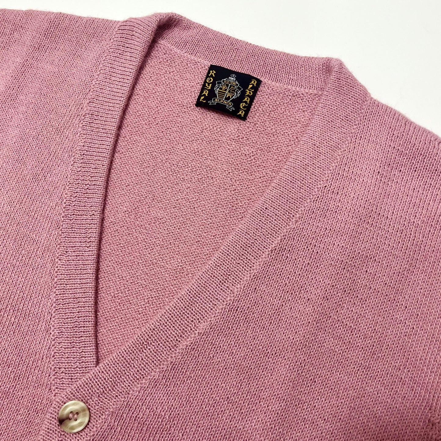 [Online Exclusive Price] Men's Knit Cardigan, 100% Alpaca, Royal Alpaca