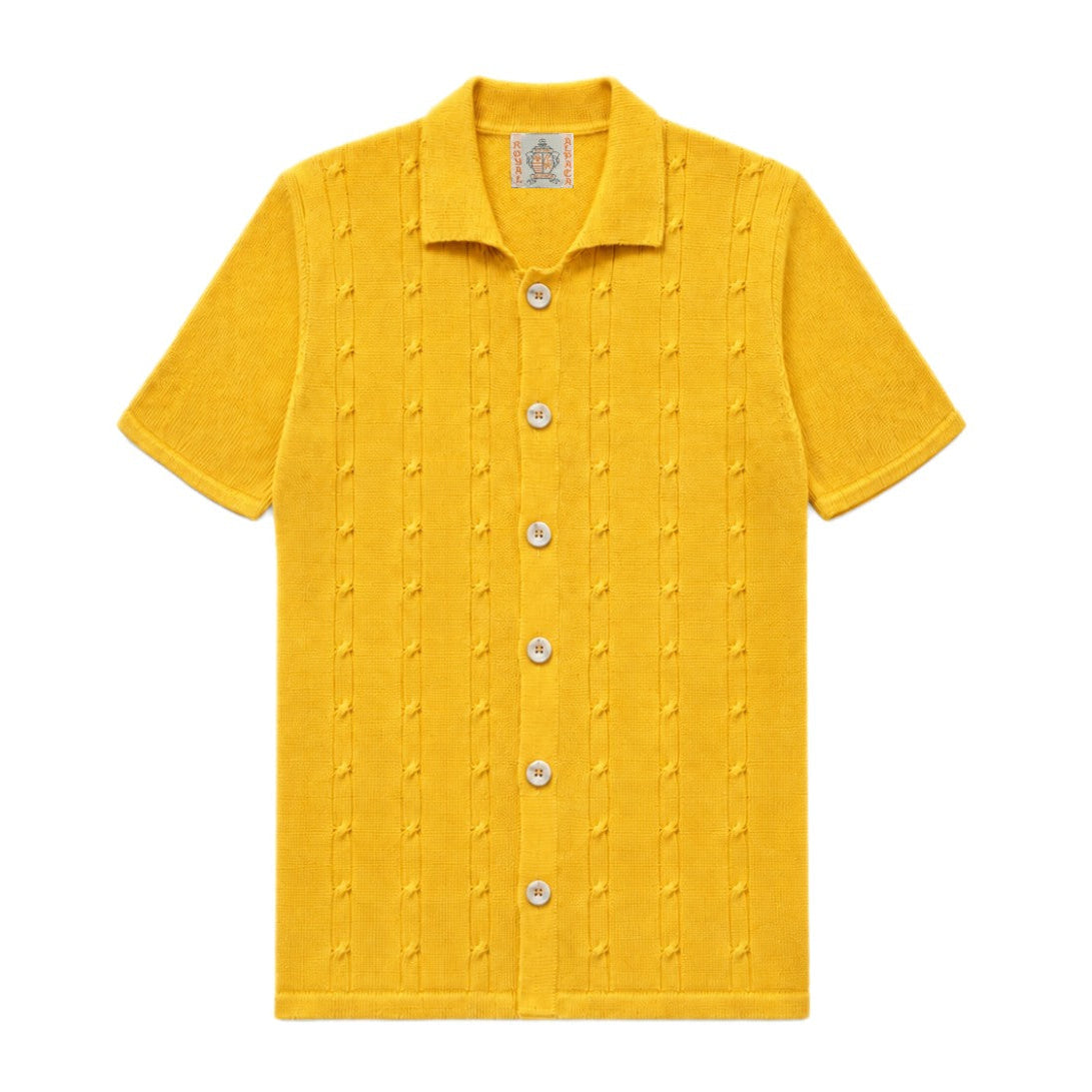 [Online Exclusive Price] Men's Knit Cardigan, 100% Pima Cotton, Royal Alpaca