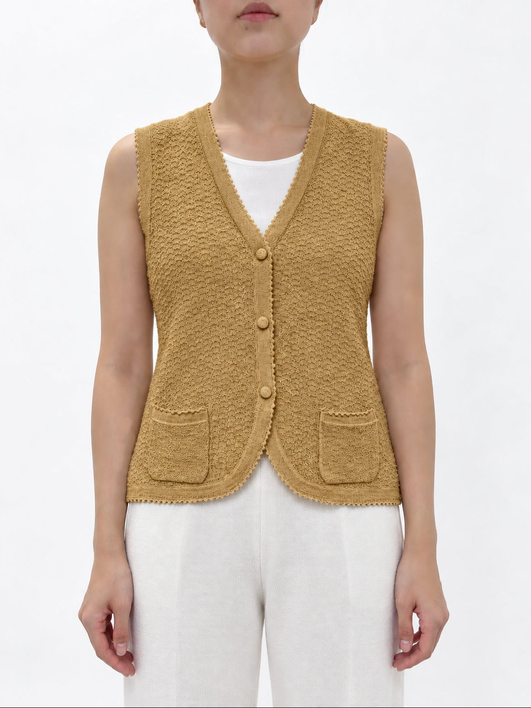 [Online Exclusive Price] Knit / Vest / 100% Alpaca / RoyalAlpaca
