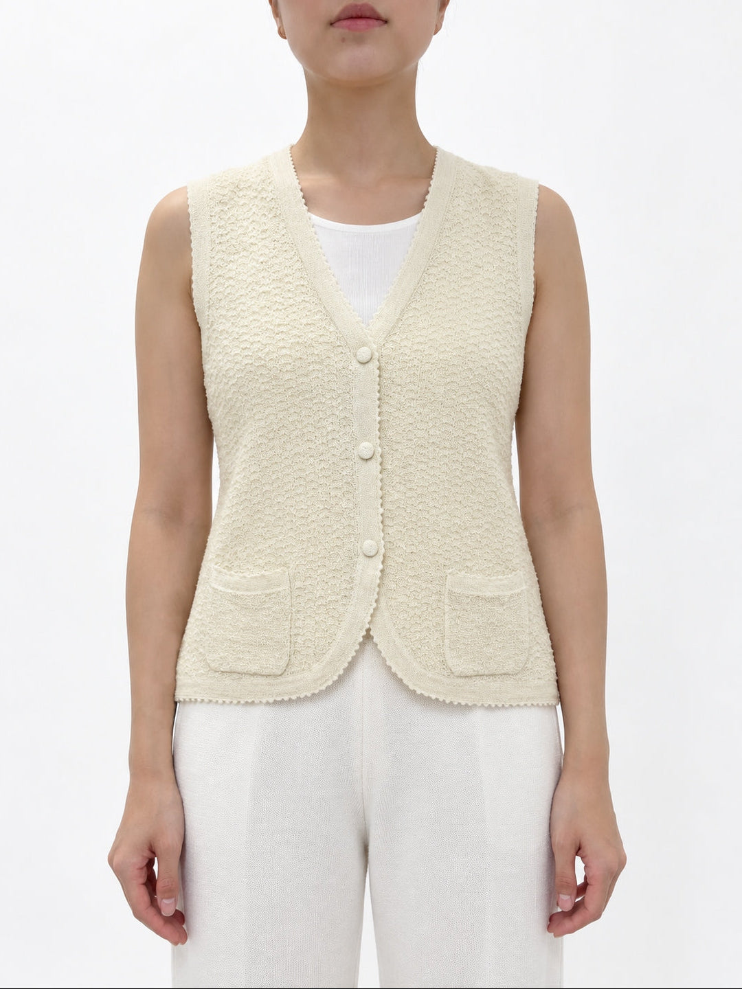 [Online Exclusive Price] Knit / Vest / 100% Alpaca / RoyalAlpaca